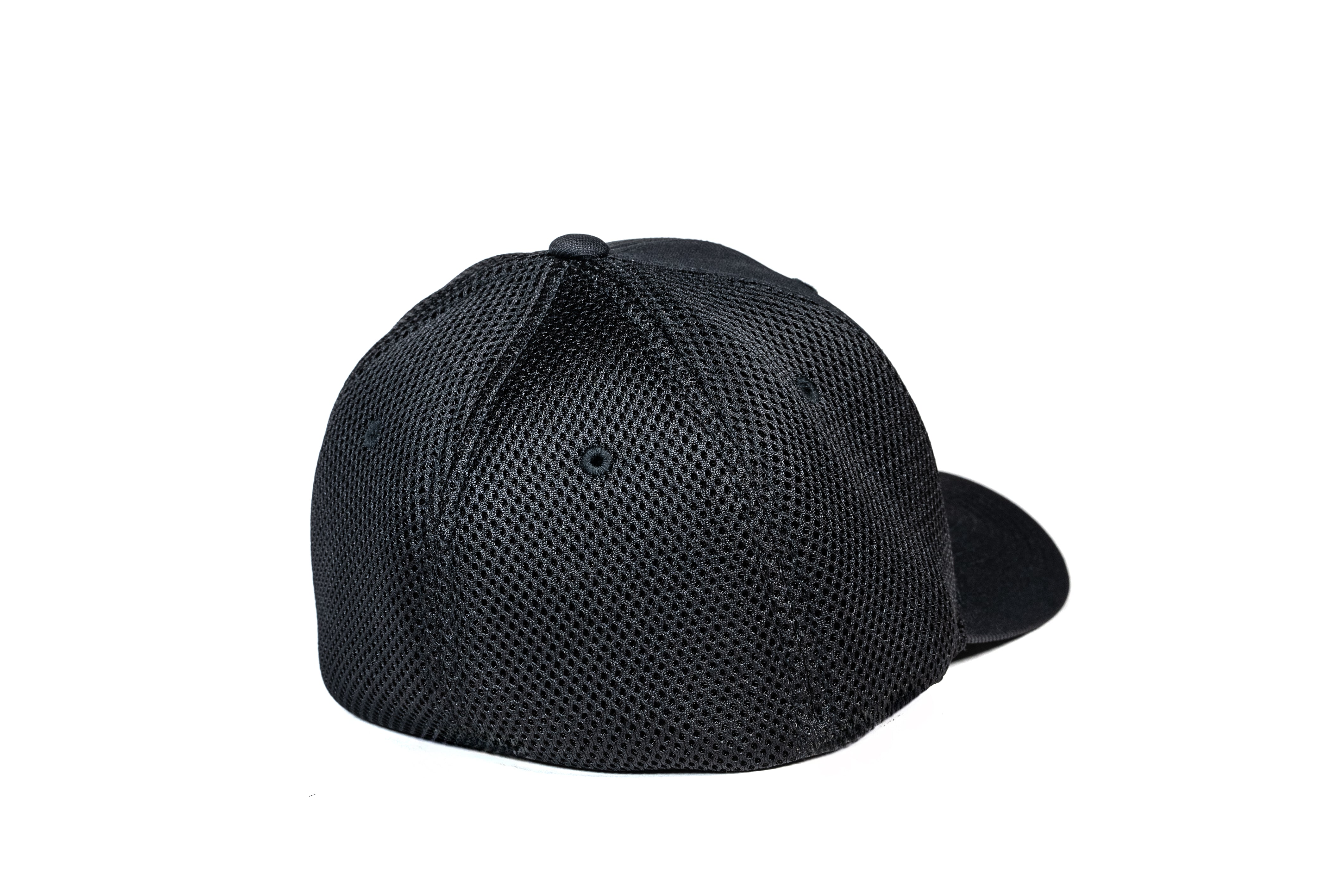 DCB LOGO BLACK FABRIC MESH FITTED HAT
