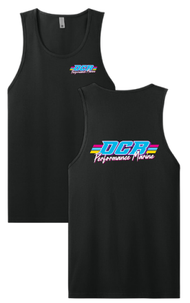 Men's black DCB retro tank