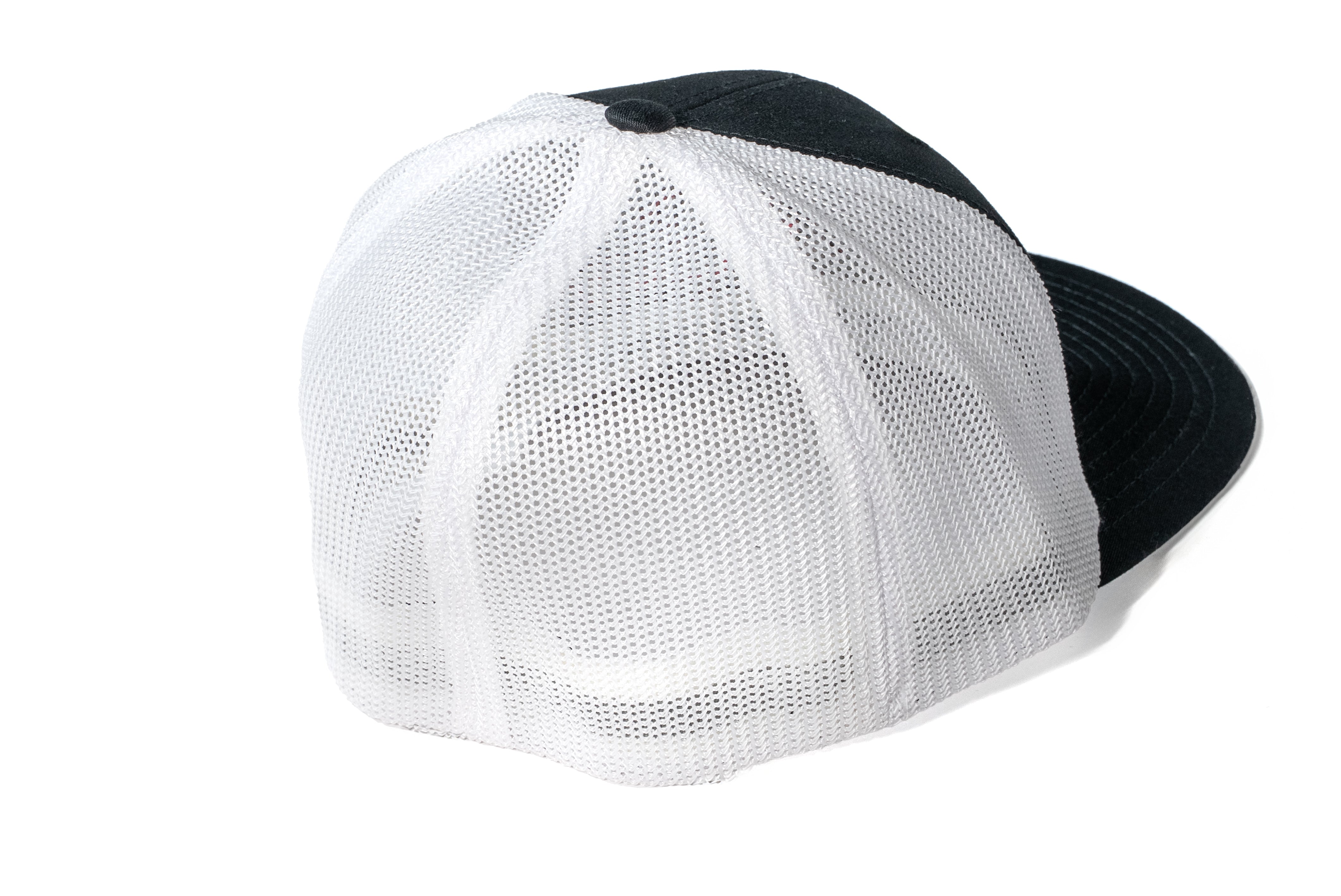 DCB PINK STAR/BLACK WITH WHITE MESH FITTED HAT