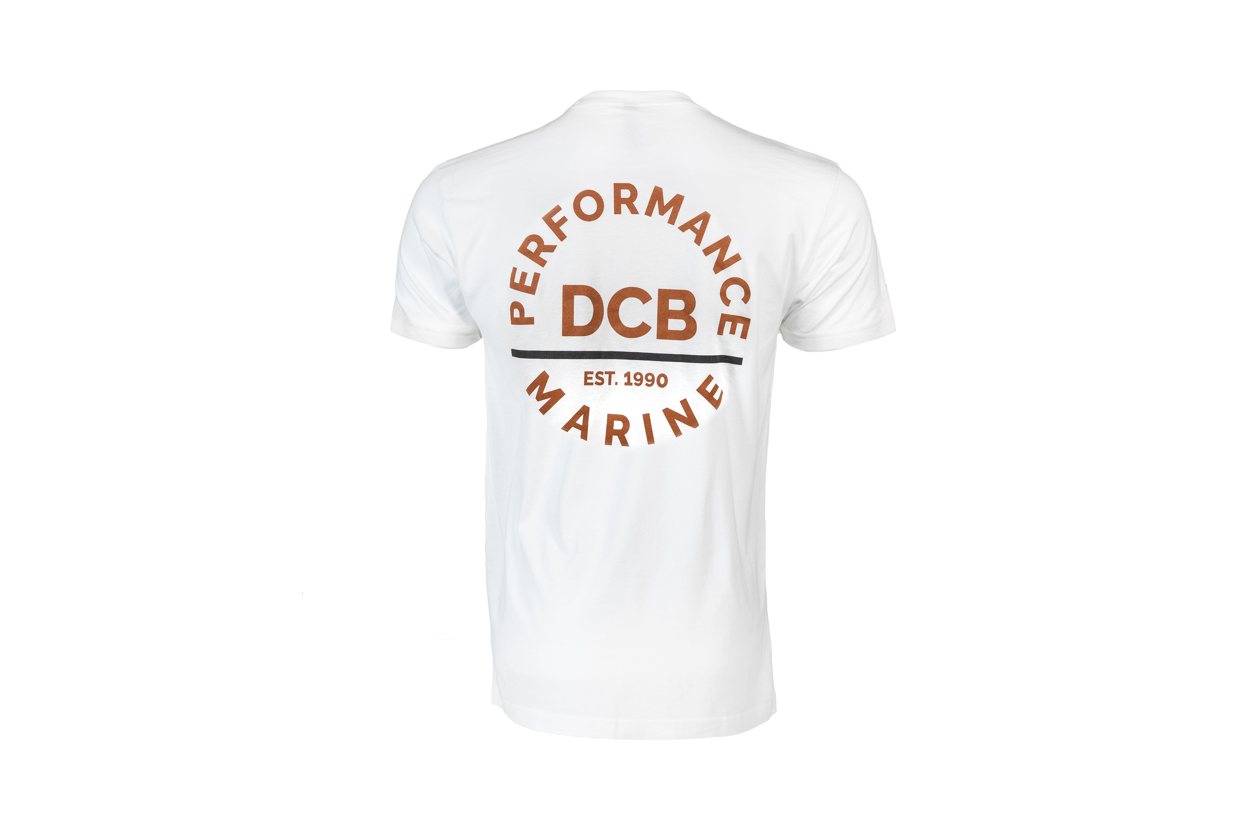 DCB WHITE/TAN CIRCLE MENS T-SHIRT