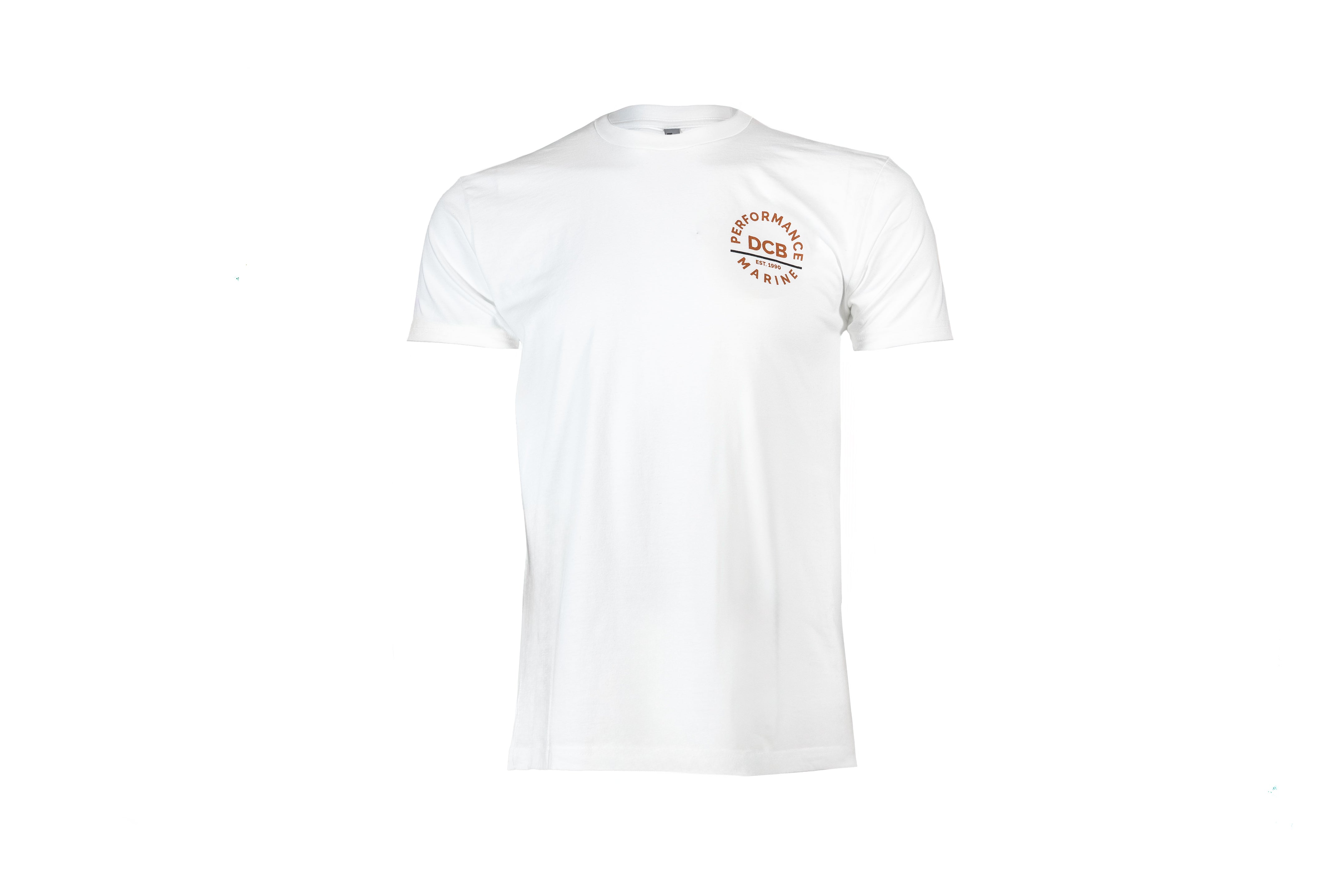 DCB WHITE/TAN CIRCLE MENS T-SHIRT