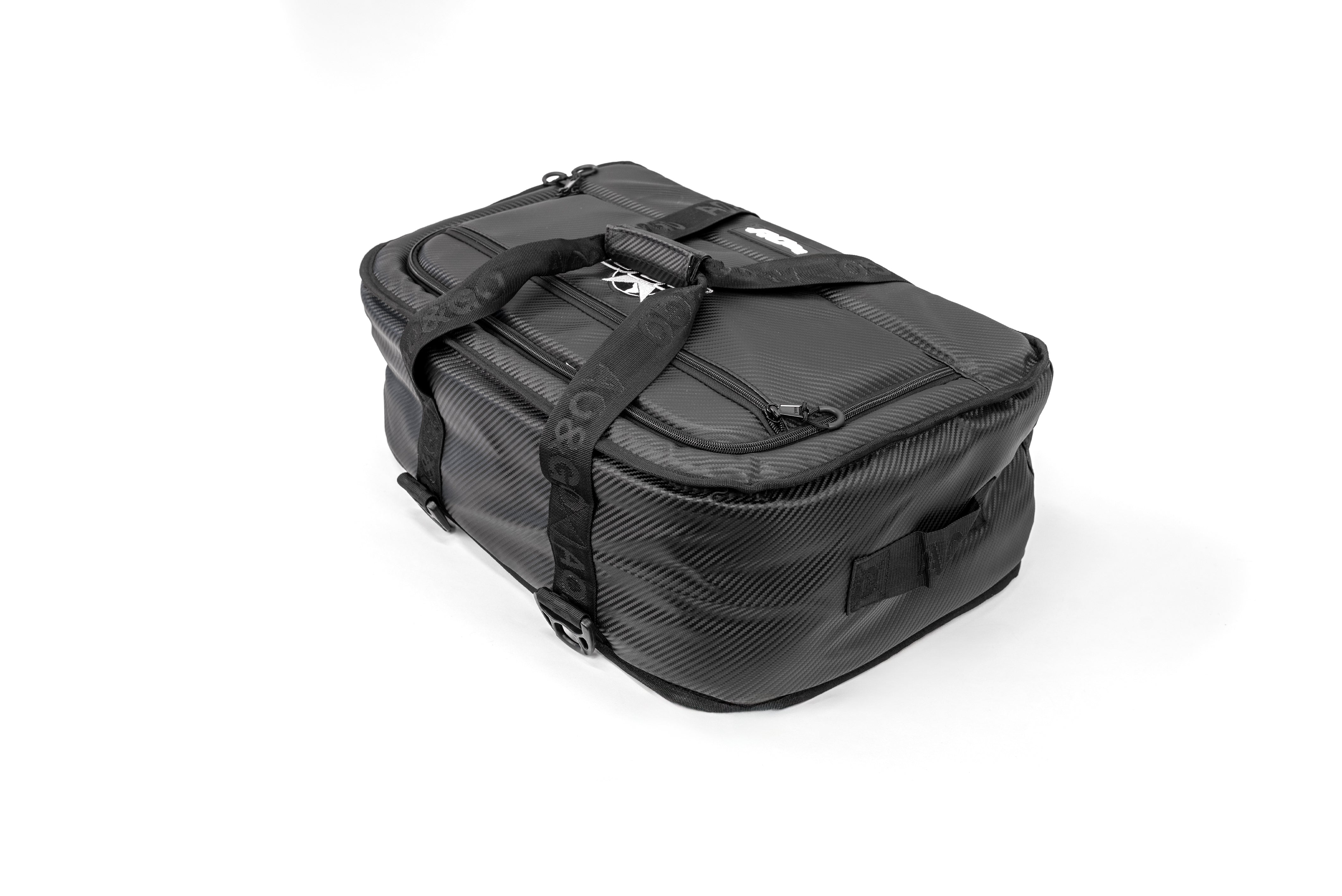 DCB NEW LOGO BLACK CARBON FIBER AO STOW N' GO 18 PACK COOLER BAG