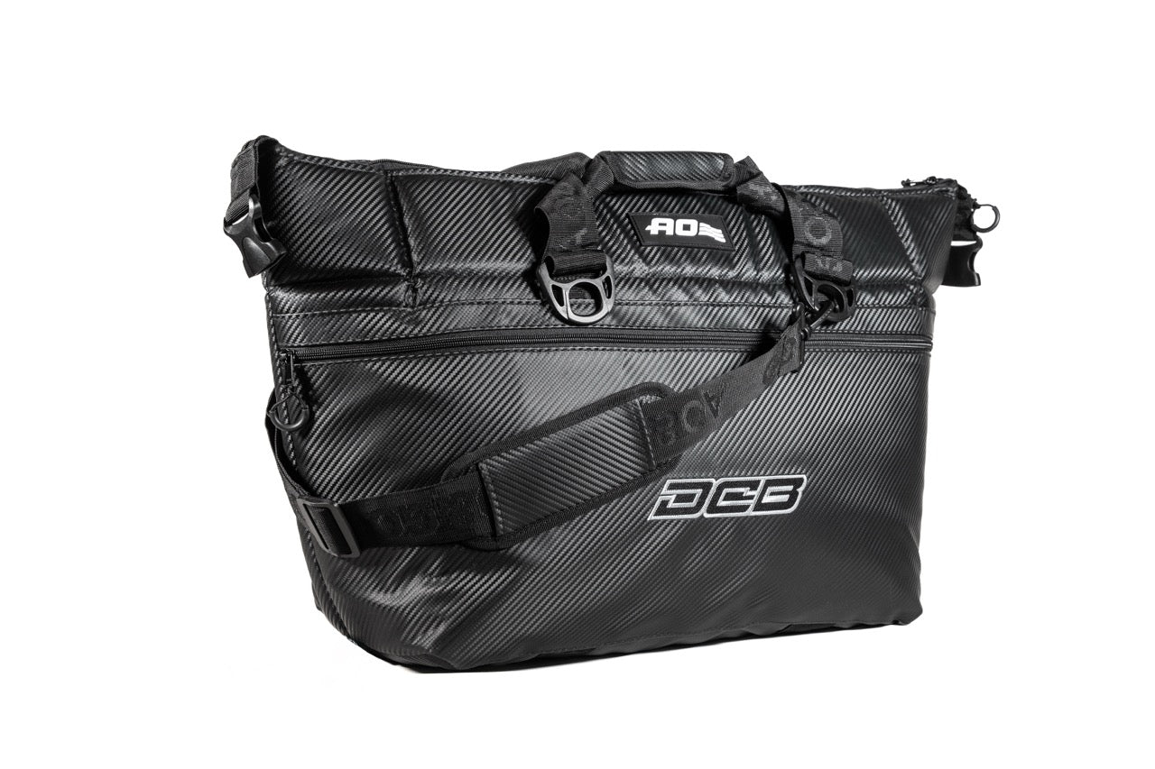 DCB NEW LOGO BLACK CARBON FIBER AO 36 PACK COOLER BAG