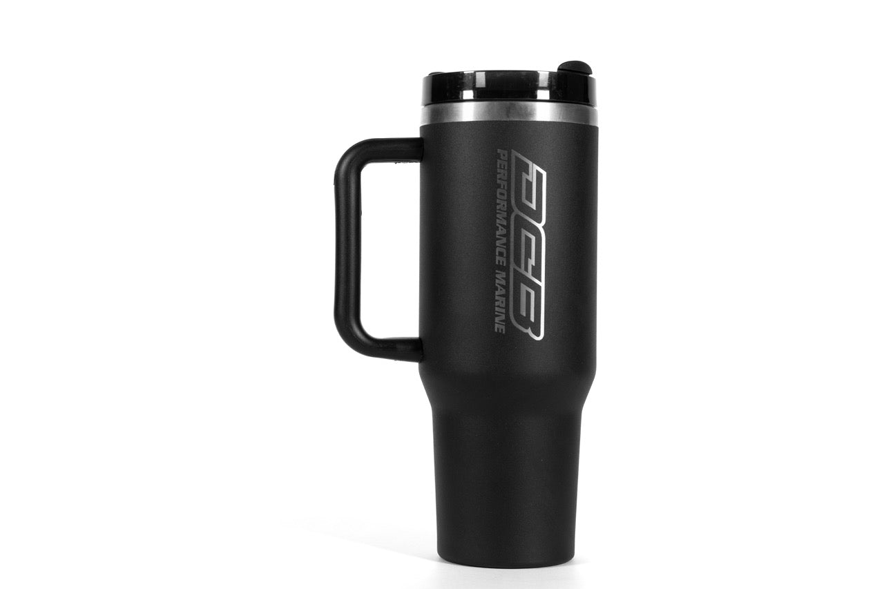 DCB NEW LOGO BLACK 40oz AO TUMBLER CUP WITH HANDLE