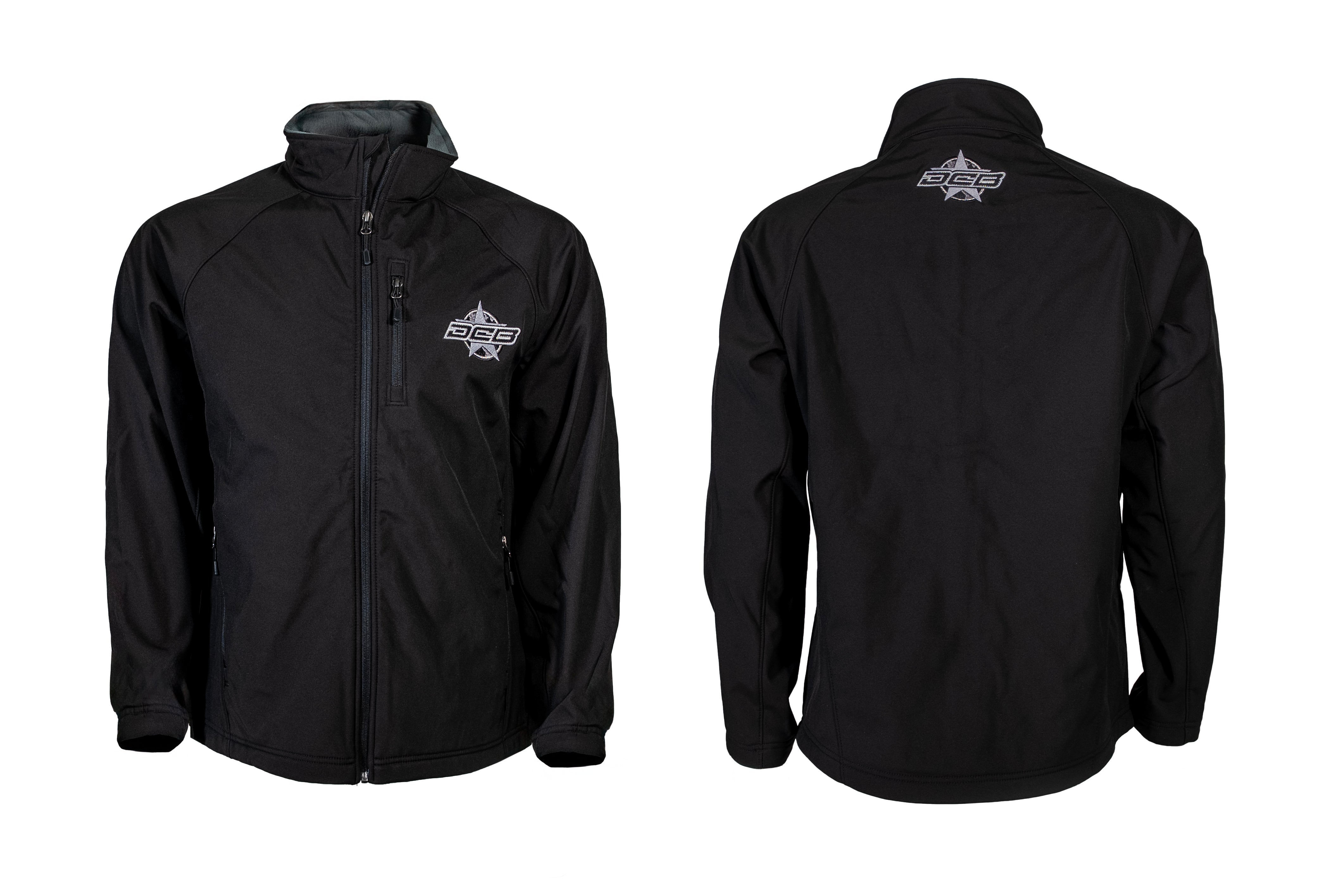 DCB MENS BLACK SOFT SHELL JACKET