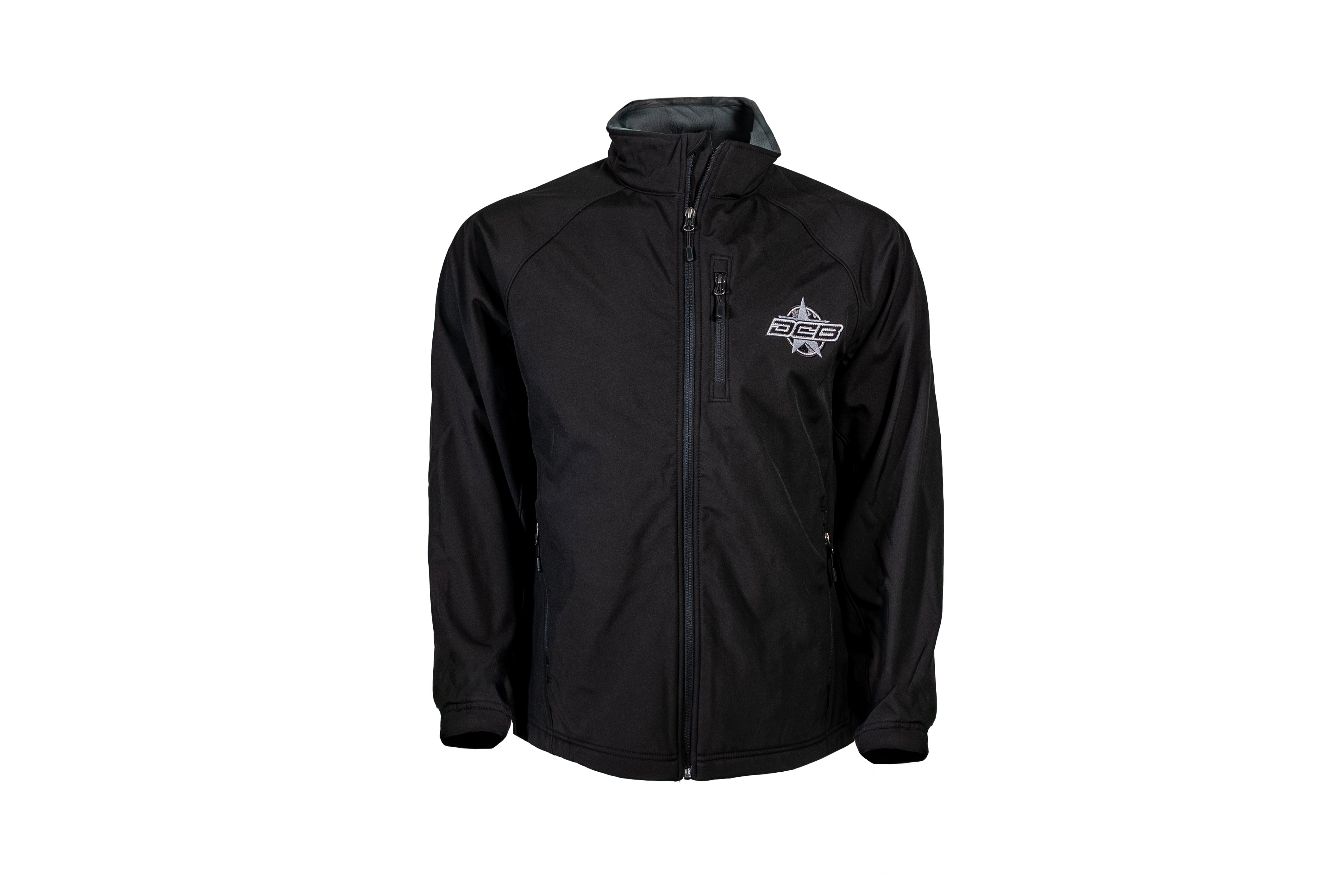 DCB MENS BLACK SOFT SHELL JACKET