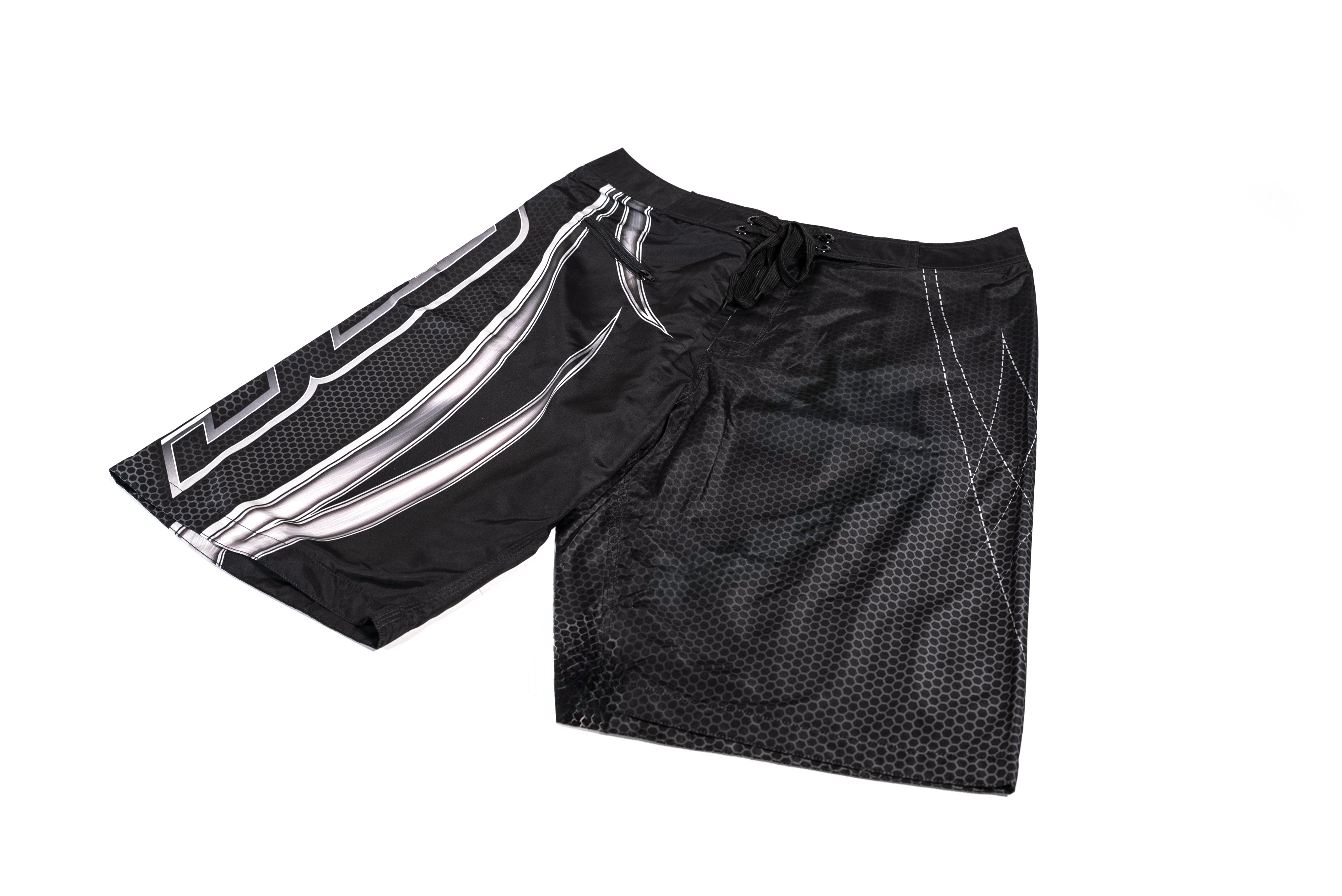 DCB BLACK/GRAY MENS SWIM SHORTS