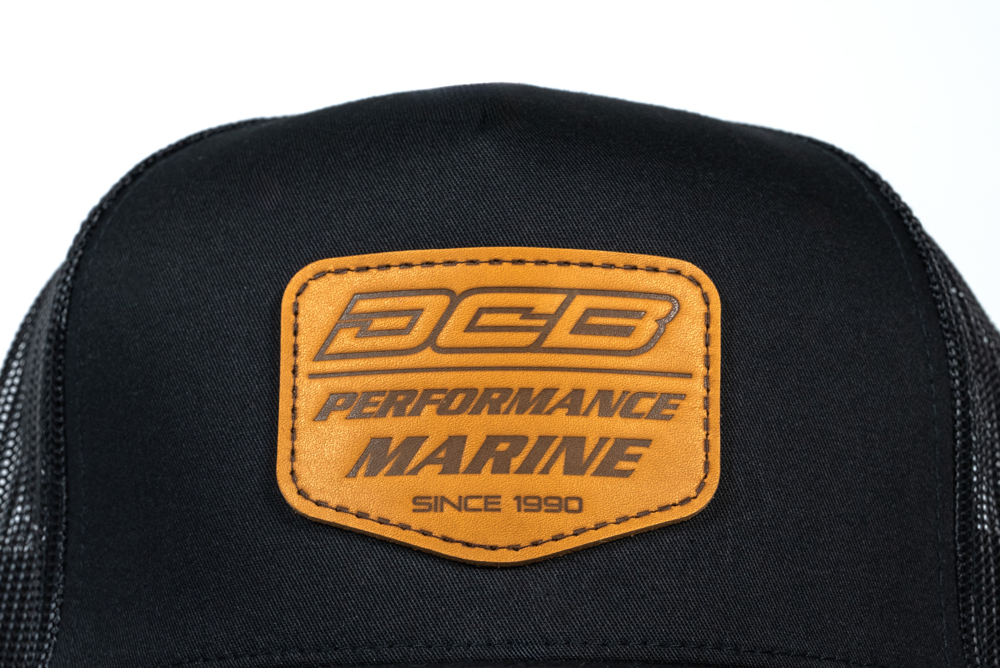 DCB BLACK MESH SNAP BACK - LEATHER PATCH