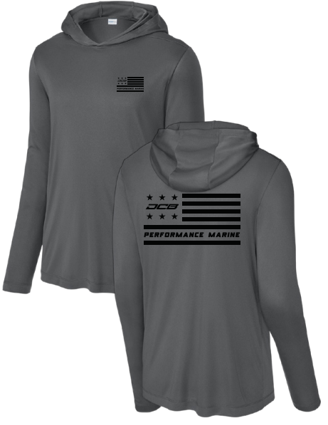 DCB Mens long sleeve hooded UPS shirts