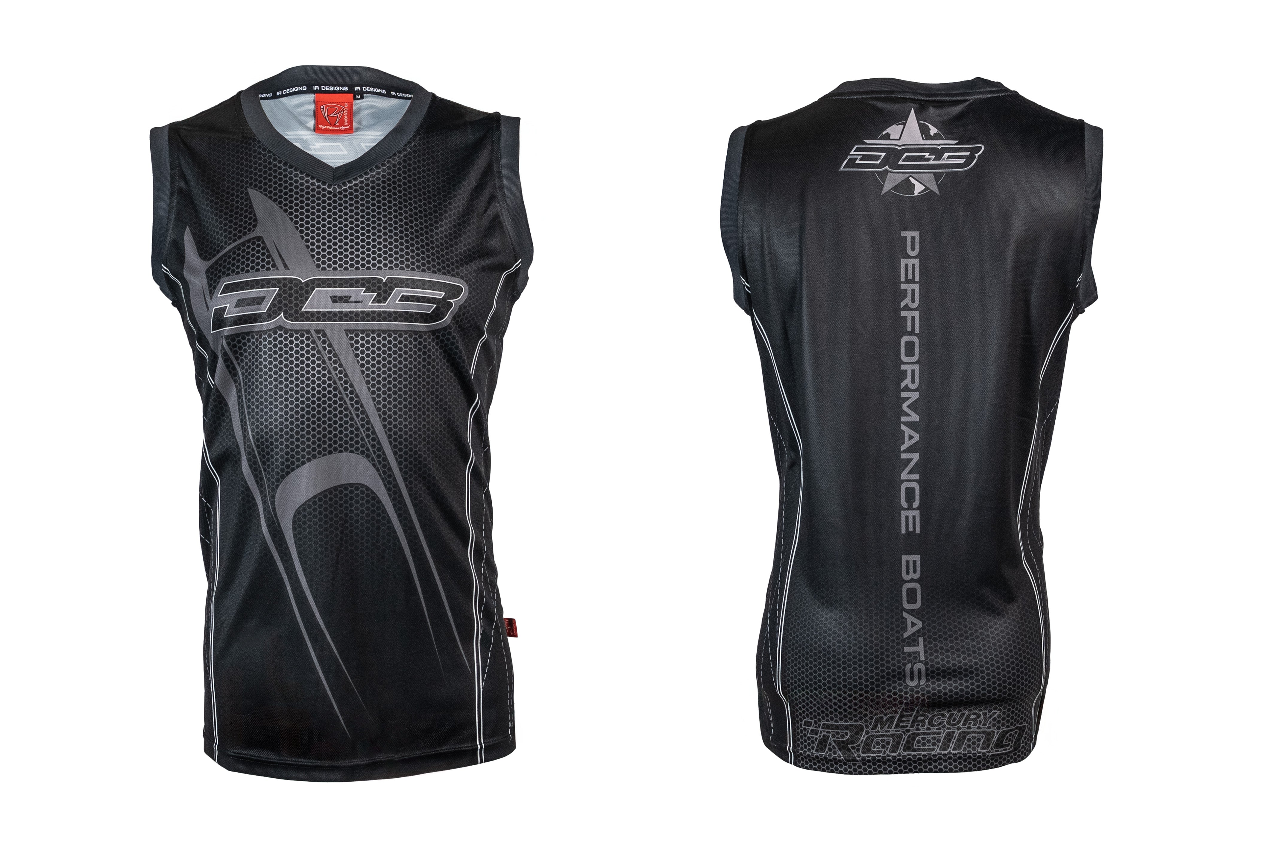 DCB MENS CUT OFF SLEEVE JERSEY - BLACK/BROWN