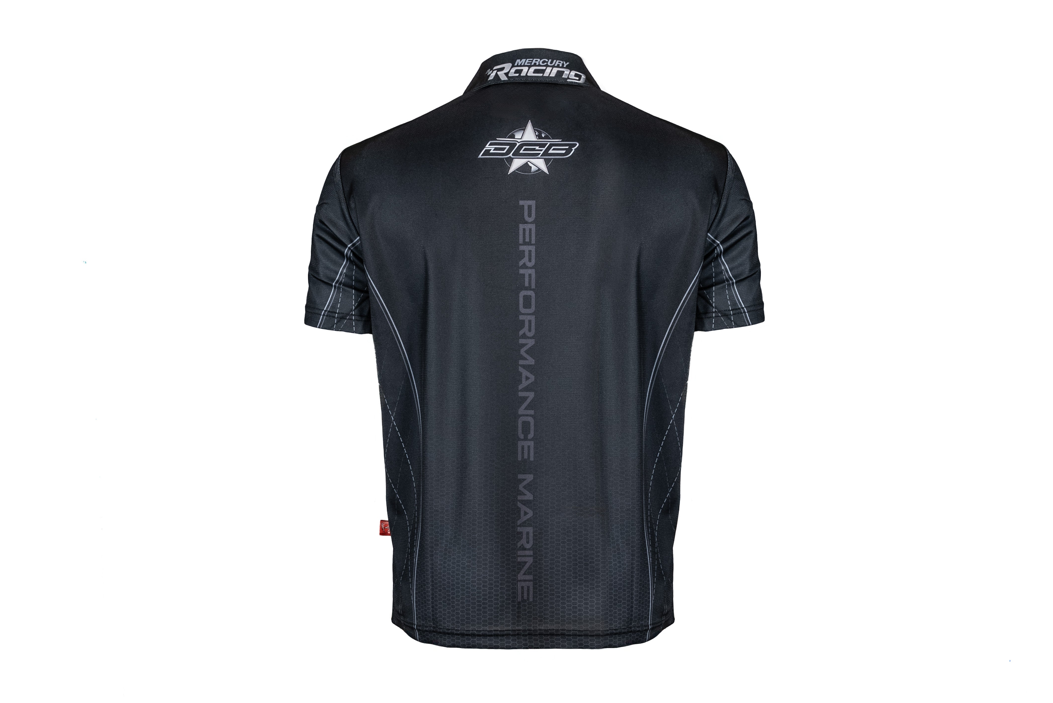 DCB BLACK/GREY MENS 1/4 ZIP POLO JERSEY