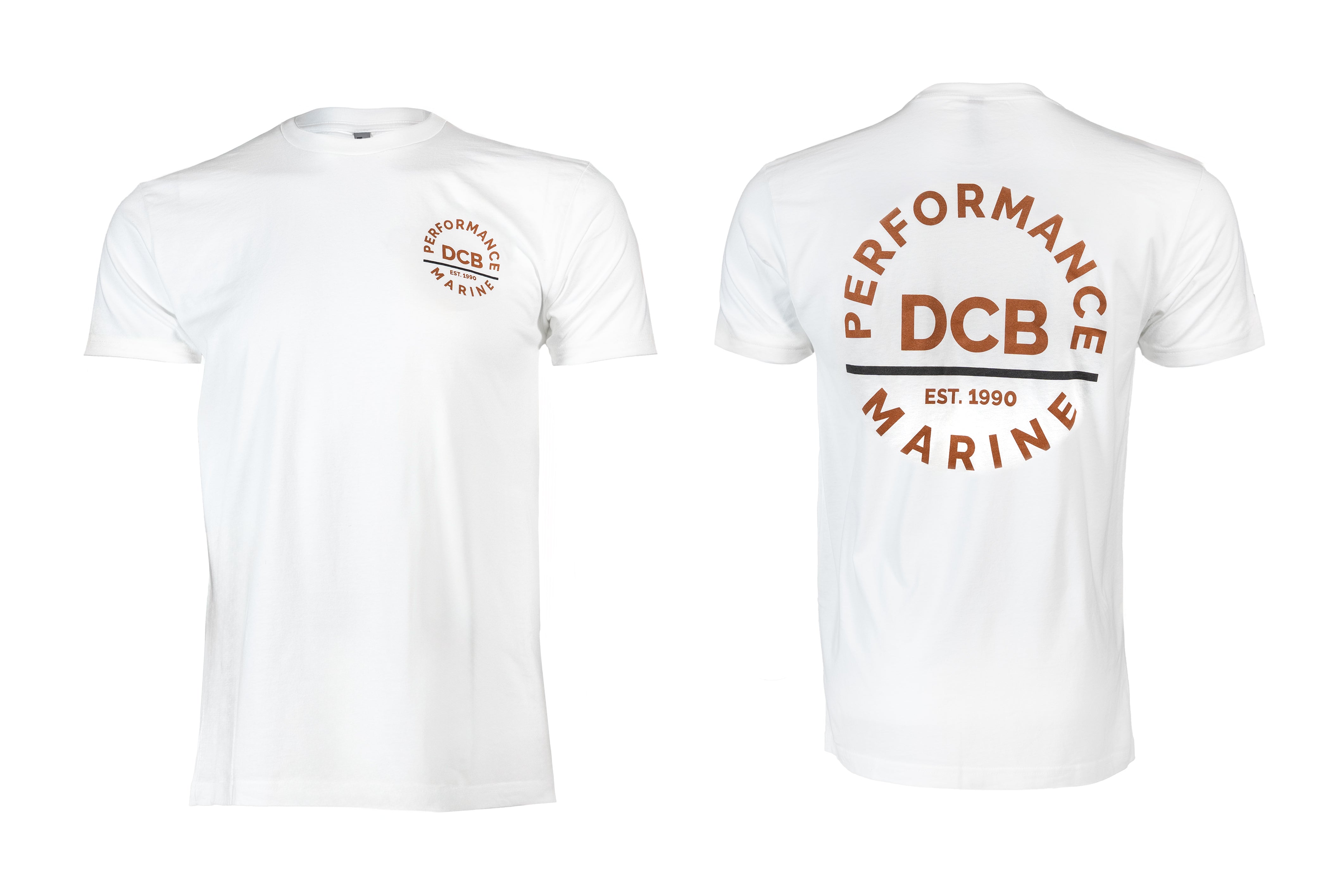 DCB WHITE/TAN CIRCLE MENS T-SHIRT