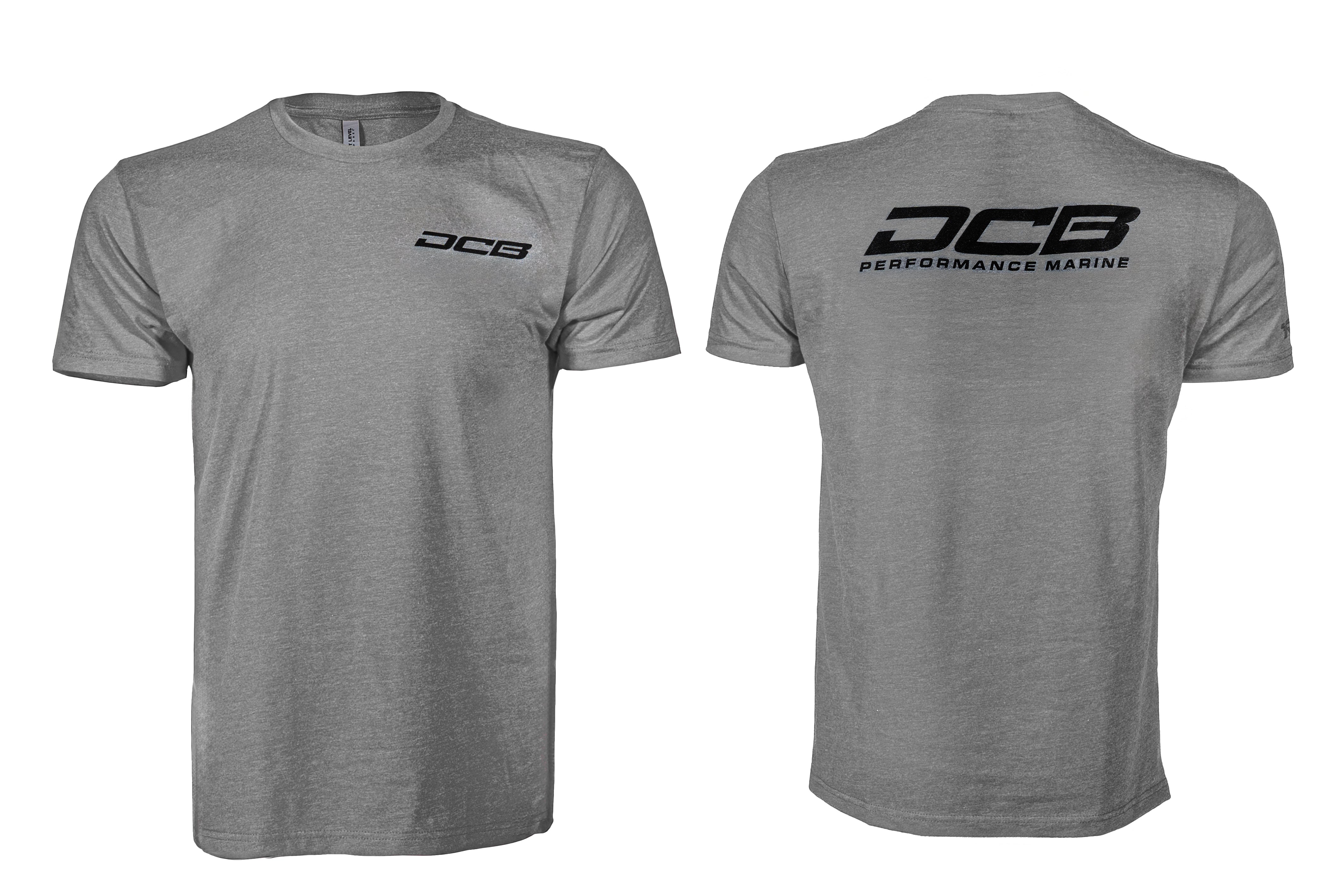 DCB DARK GREY/BLACK DCB PERFORMANCE MARINE MENS T-SHIRT