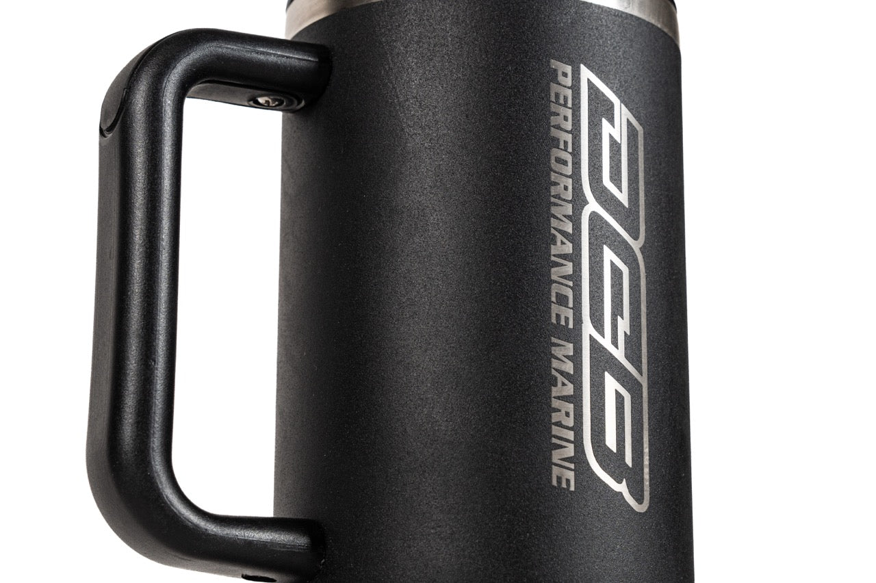 DCB NEW LOGO BLACK 40oz AO TUMBLER CUP WITH HANDLE