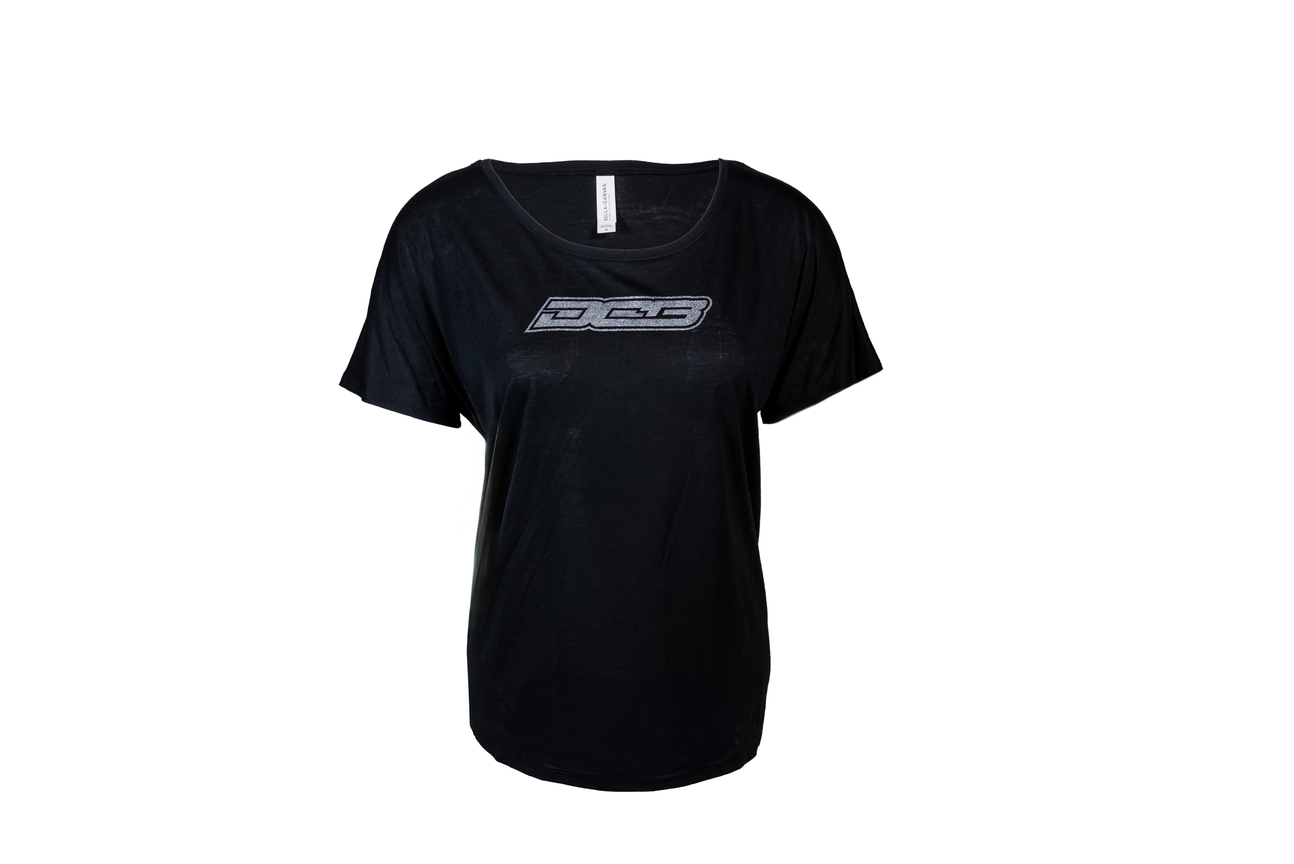DCB BLACK WOMEN'S WIDE NECK T-SHIRT