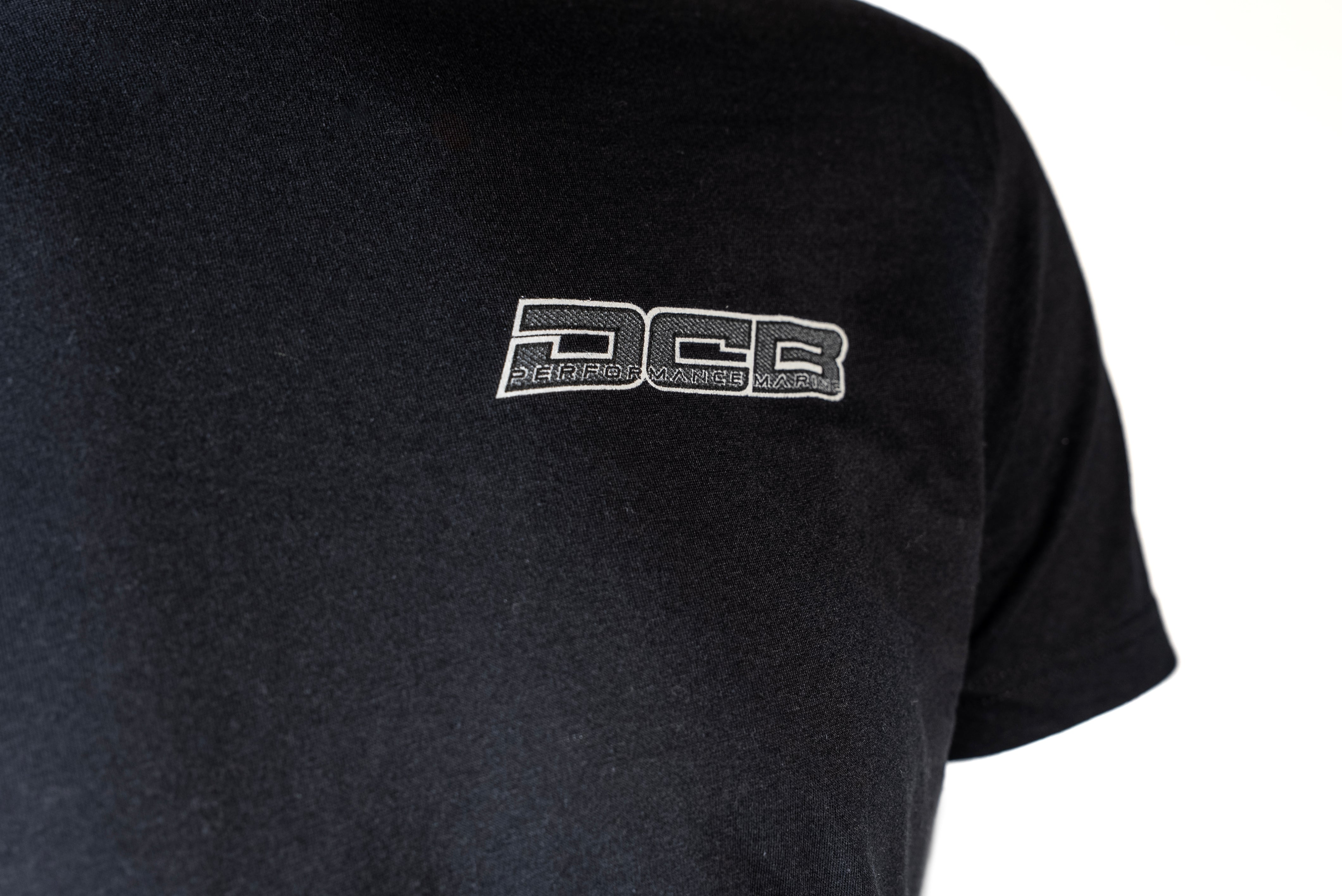 DCB CARBON FIBER LOGO/BLACK MENS T-SHIRT