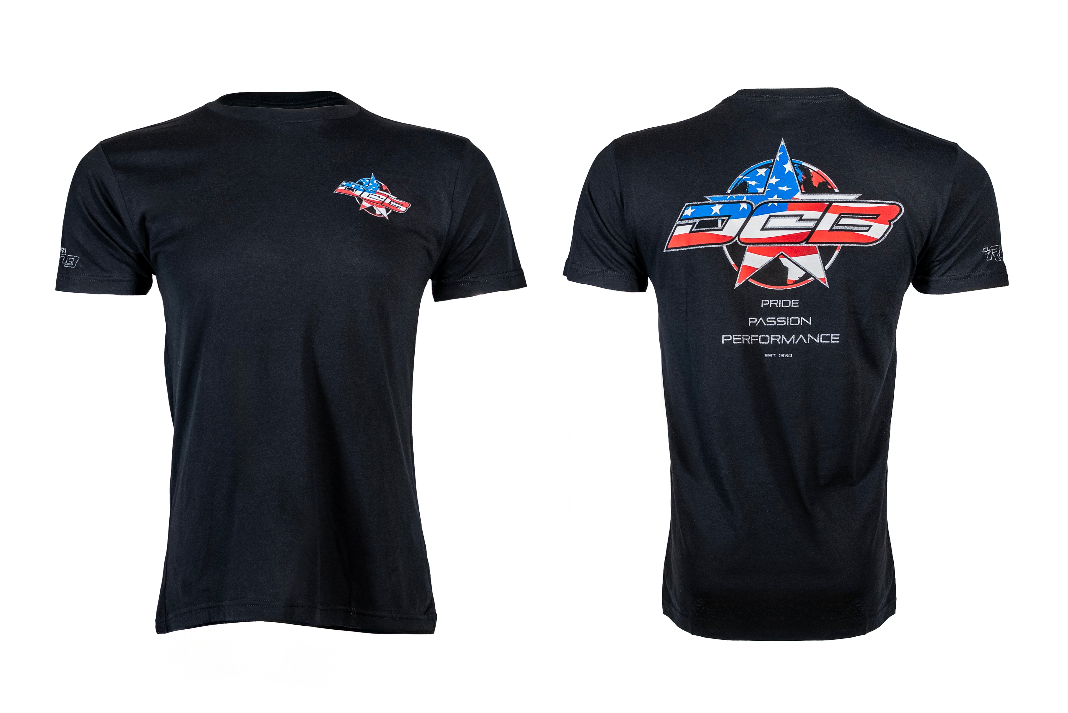 DCB USA LOGO/BLACK MENS T-SHIRT