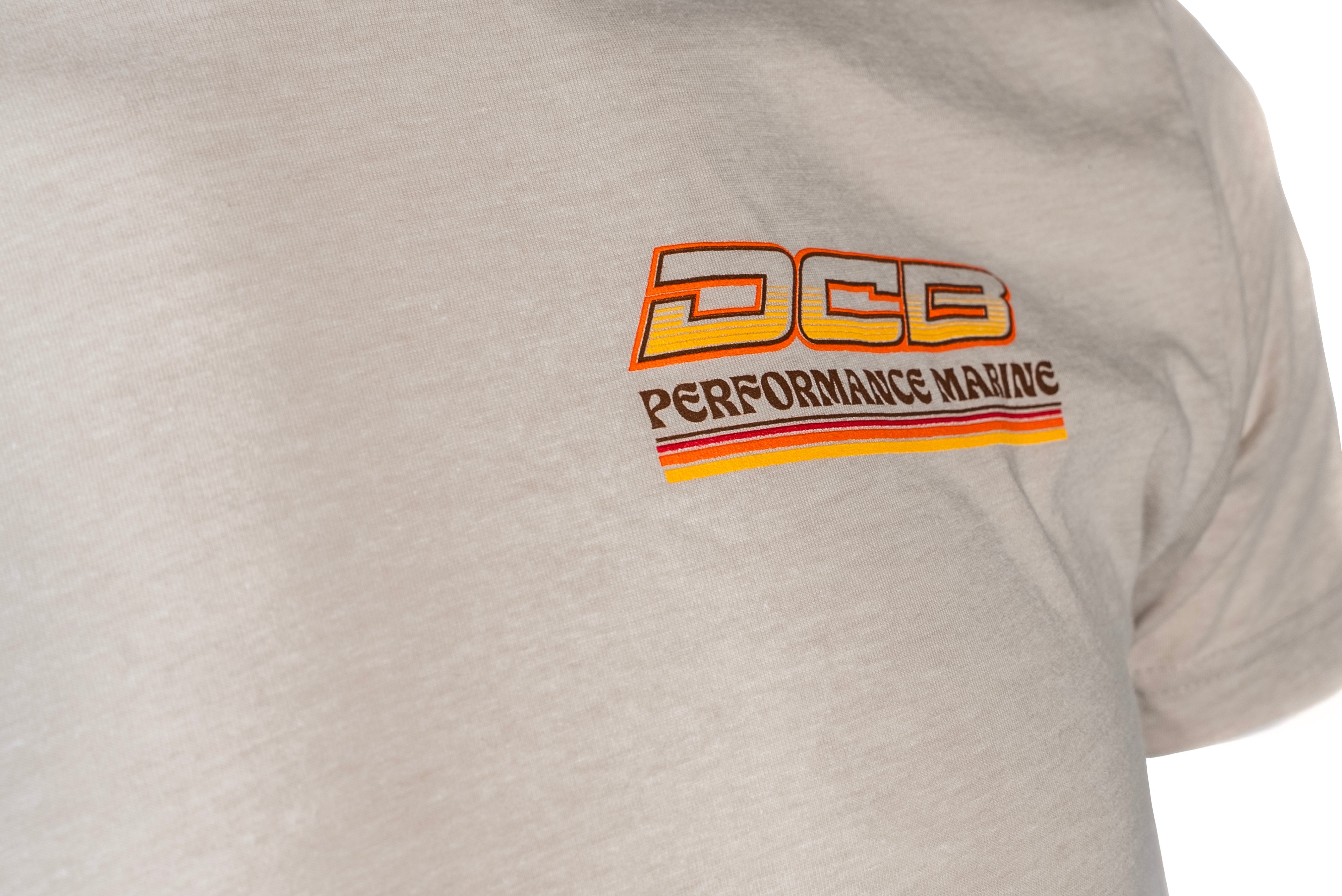 DCB SAND/ORANGE MENS SHORT SLEEVE T-SHIRT