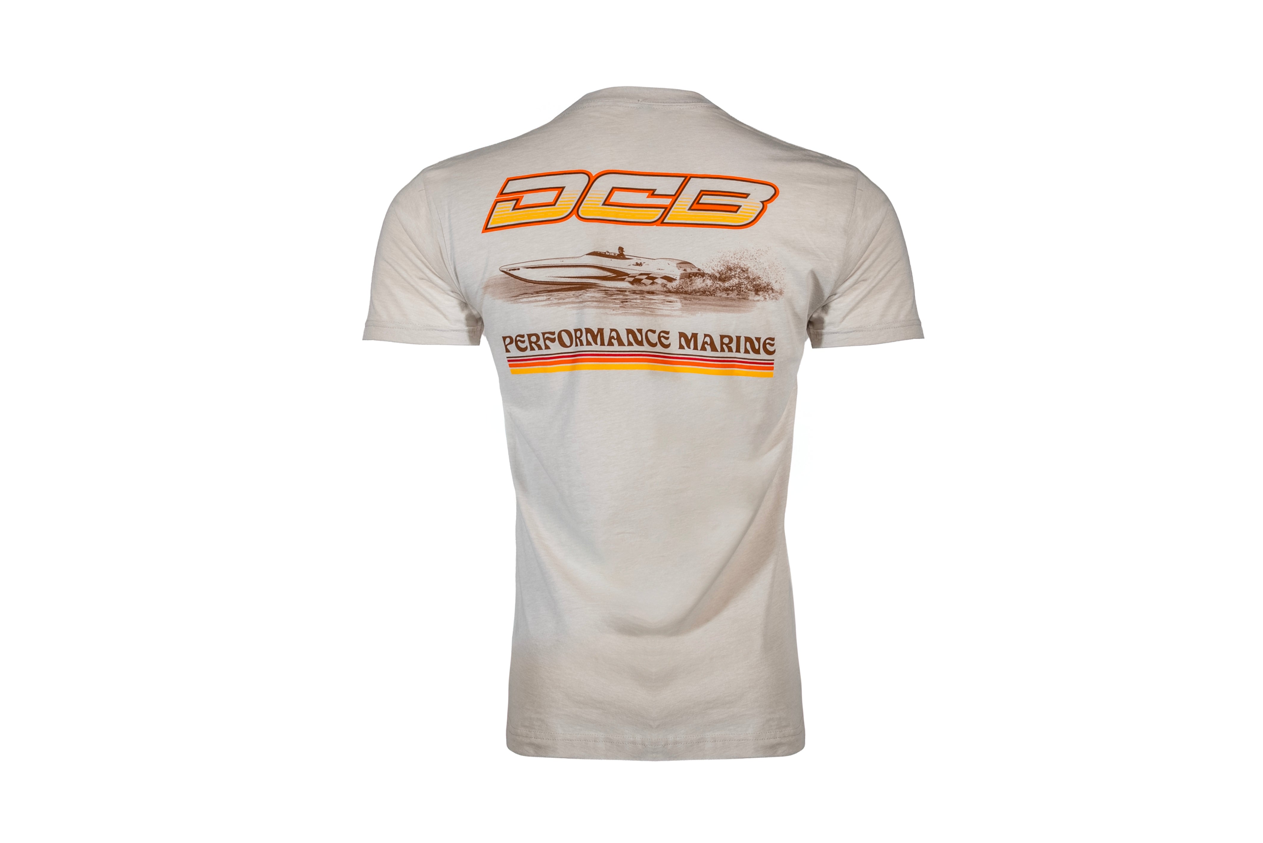 DCB SAND/ORANGE MENS SHORT SLEEVE T-SHIRT