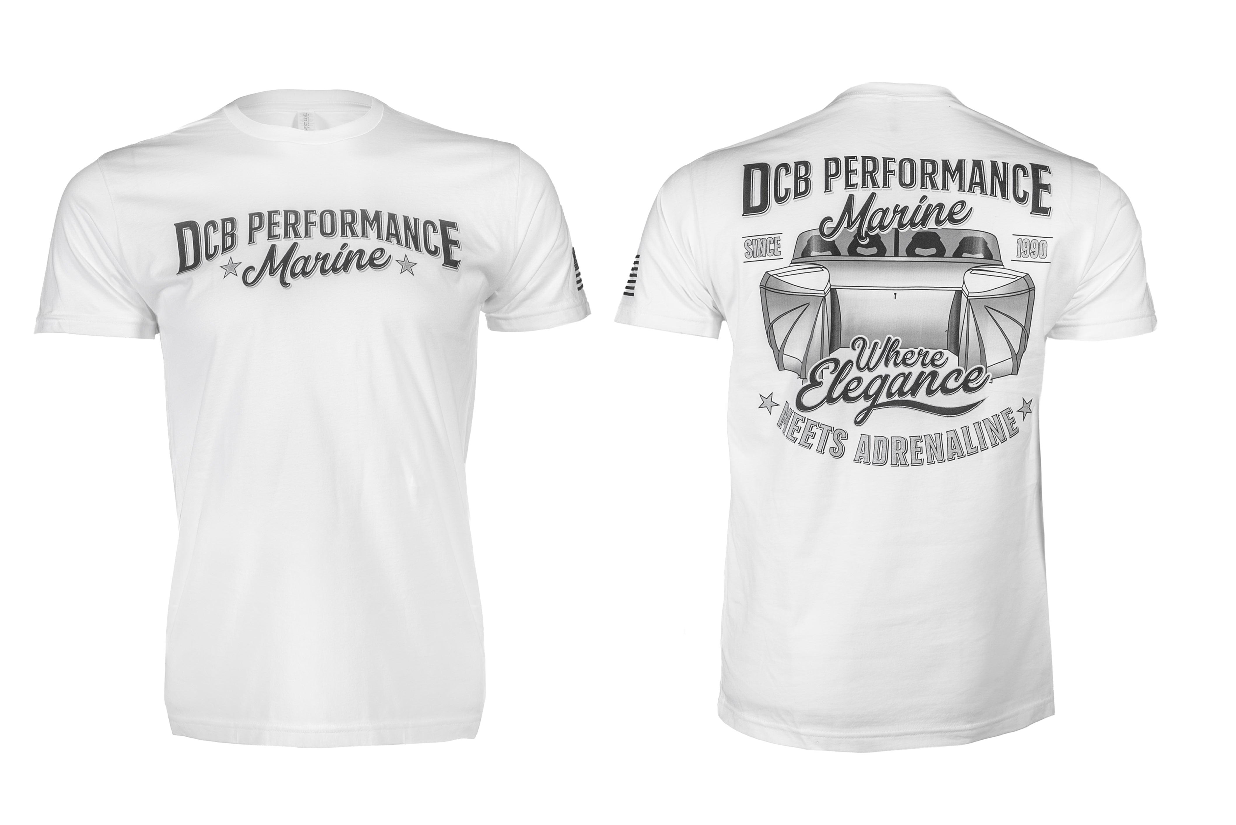 DCB WHITE MENS T-SHIRT