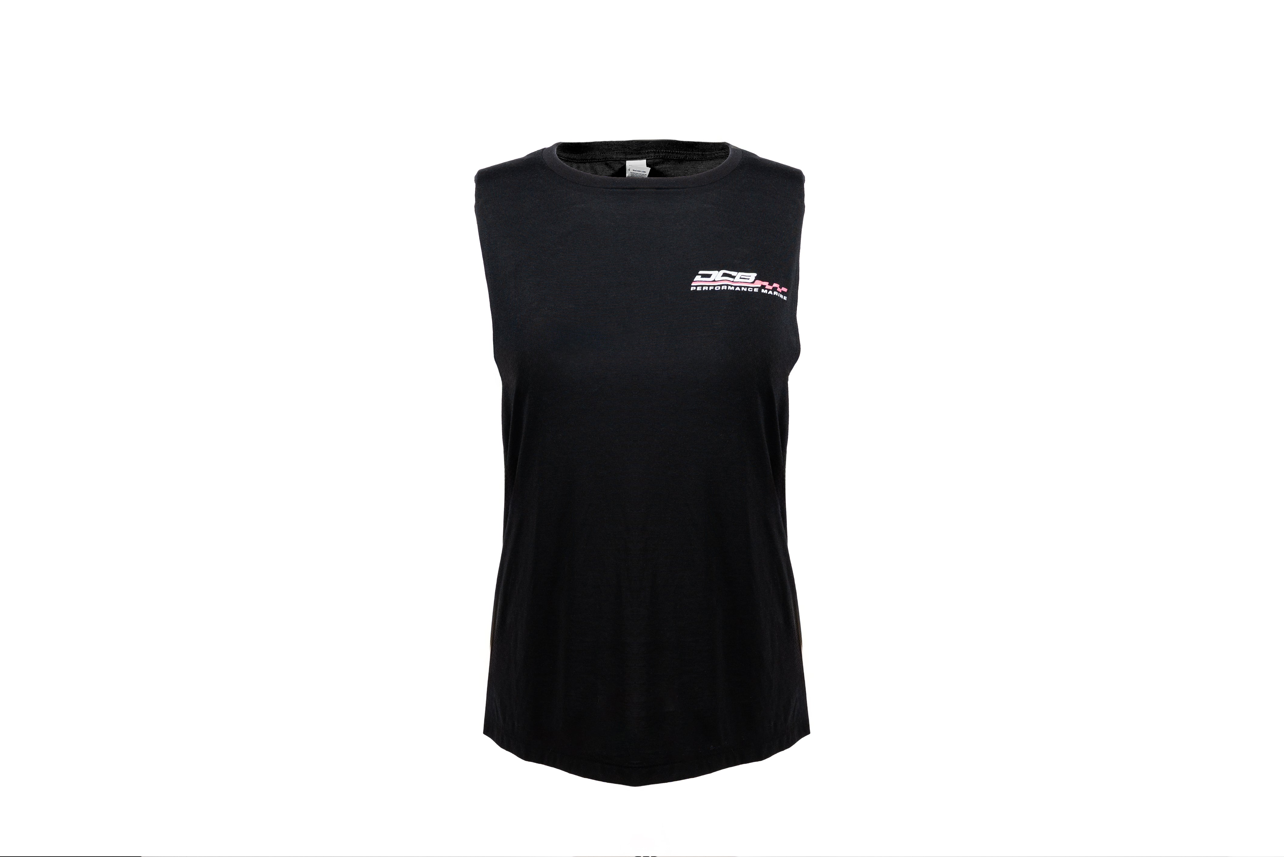 DCB BLACK PERFORMANCE CHECKERED WOMENS TANK TOP