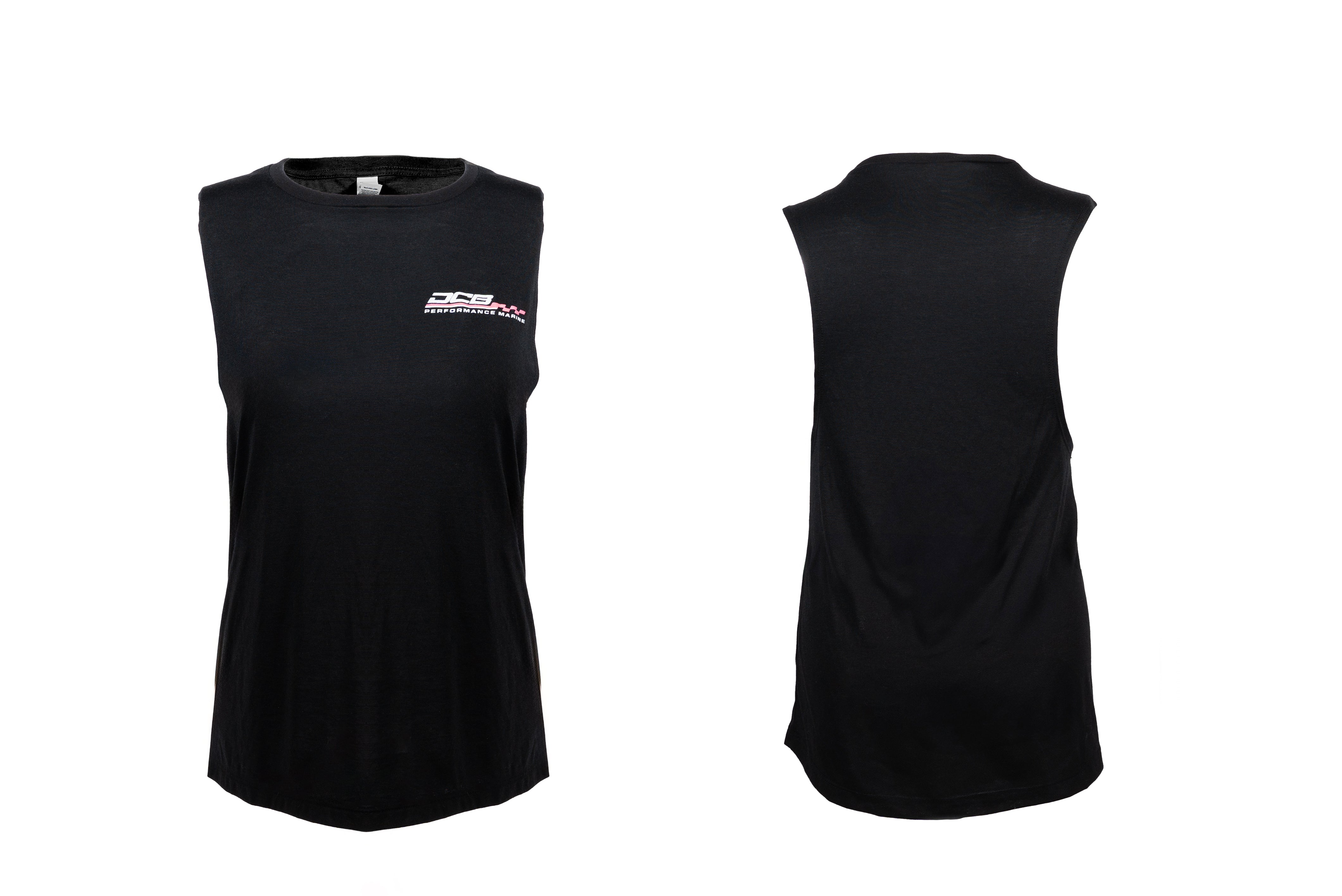 DCB BLACK PERFORMANCE CHECKERED WOMENS TANK TOP