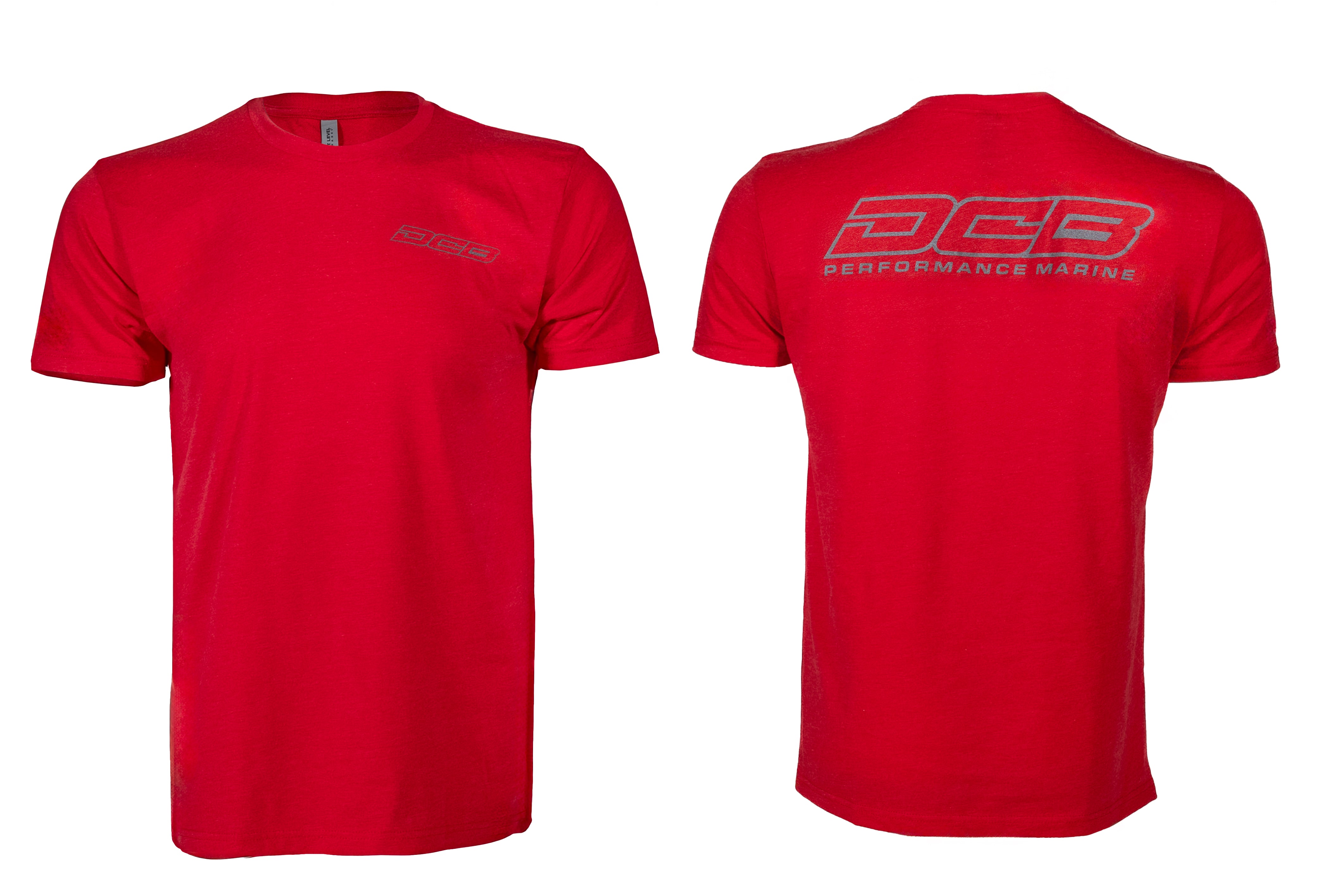 DCB RED/CHARCOAL DCB PERFORMANCE MARINE MENS T-SHIRT