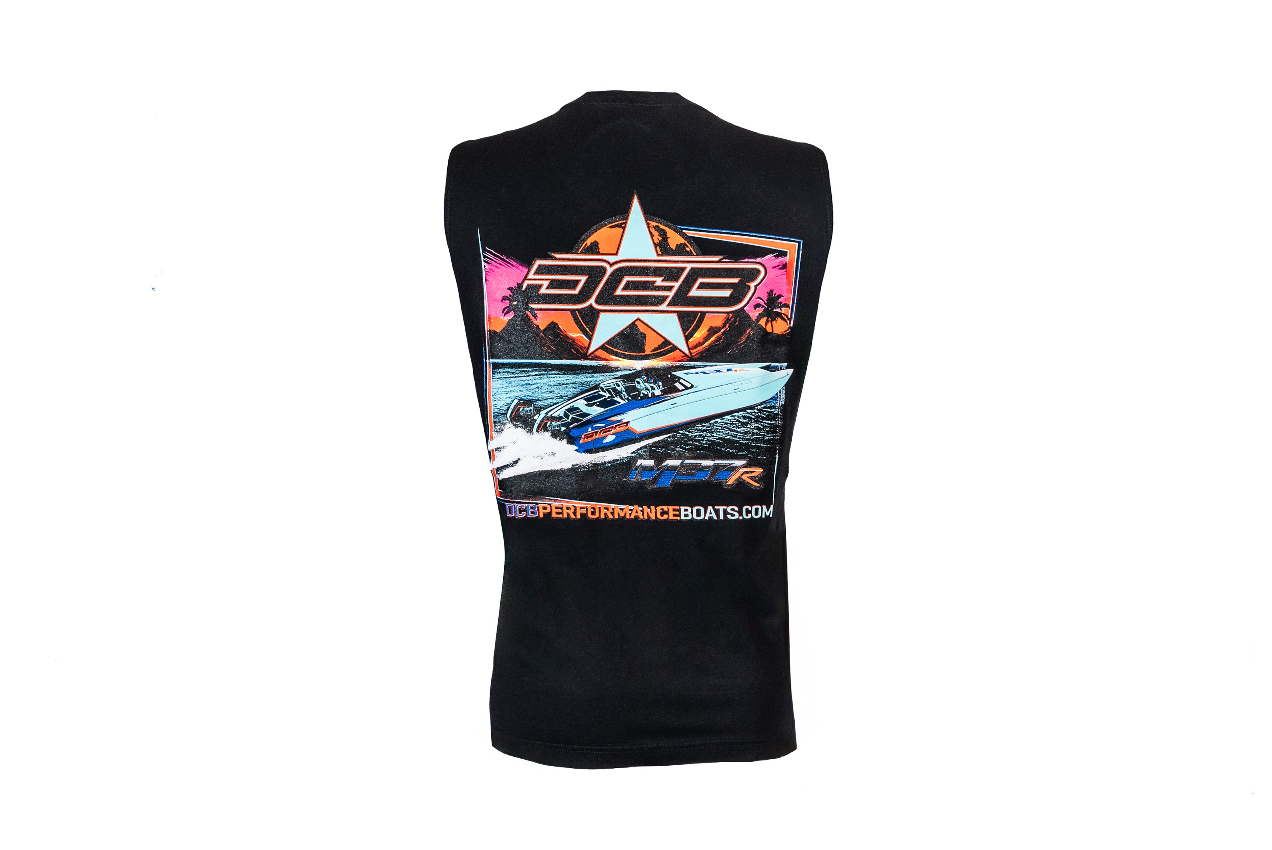 DCB TEAL STAR MENS CUT OFF SLEEVE SHIRT