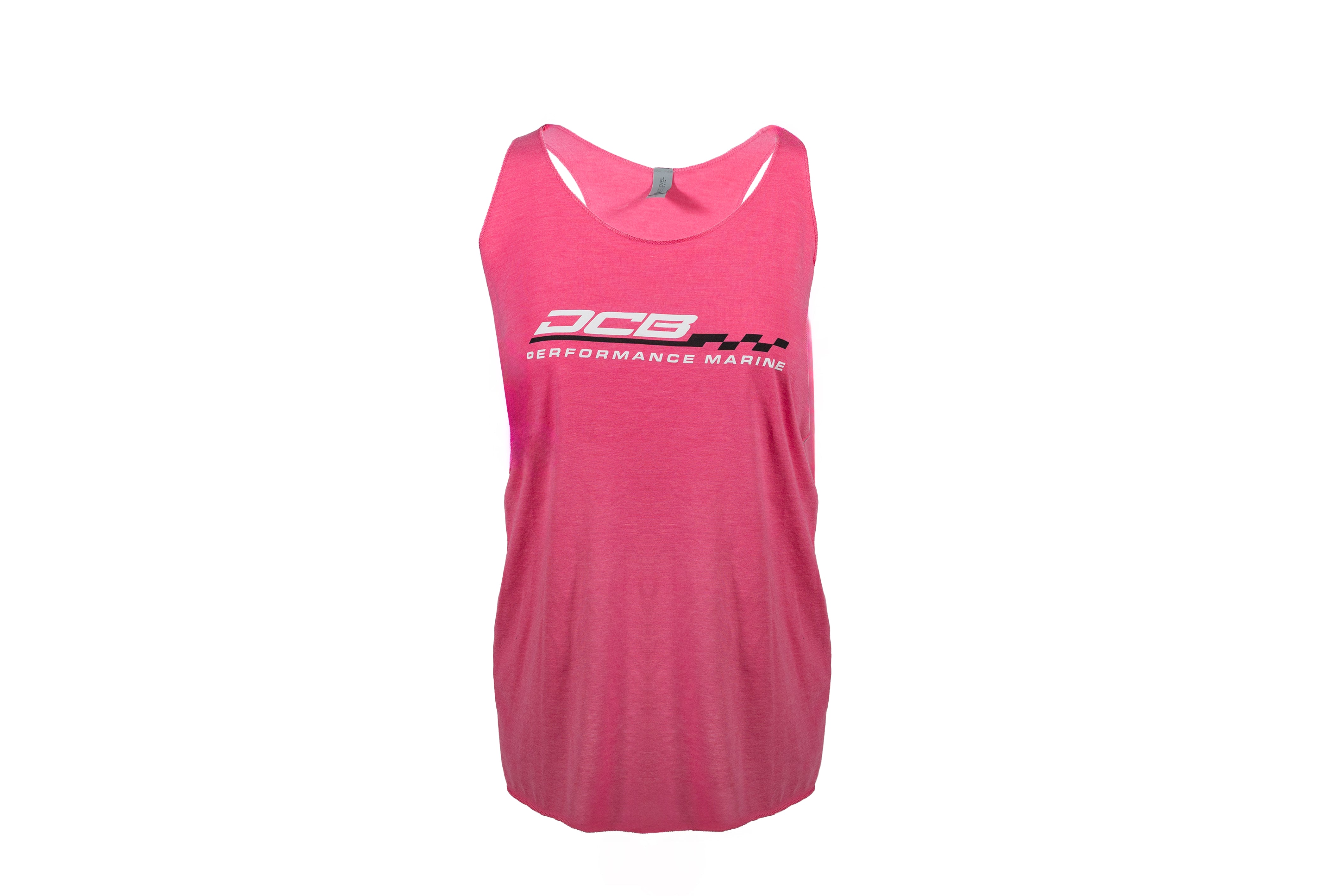 DCB PINK/WHITE PERFORMANCE CHECKERED WOMENS TANK TOP