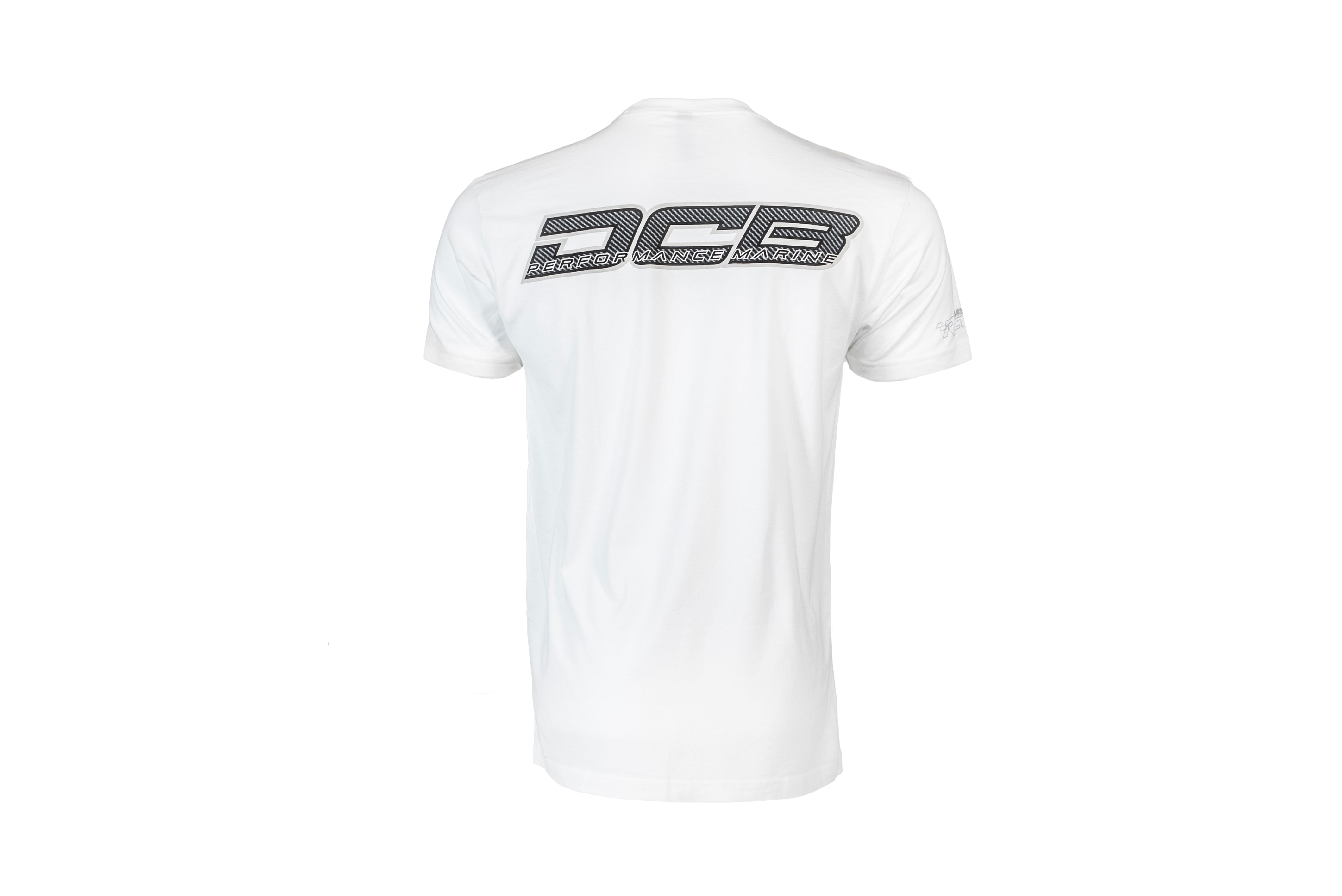 DCB CARBON FIBER LOGO/WHITE MENS T-SHIRT