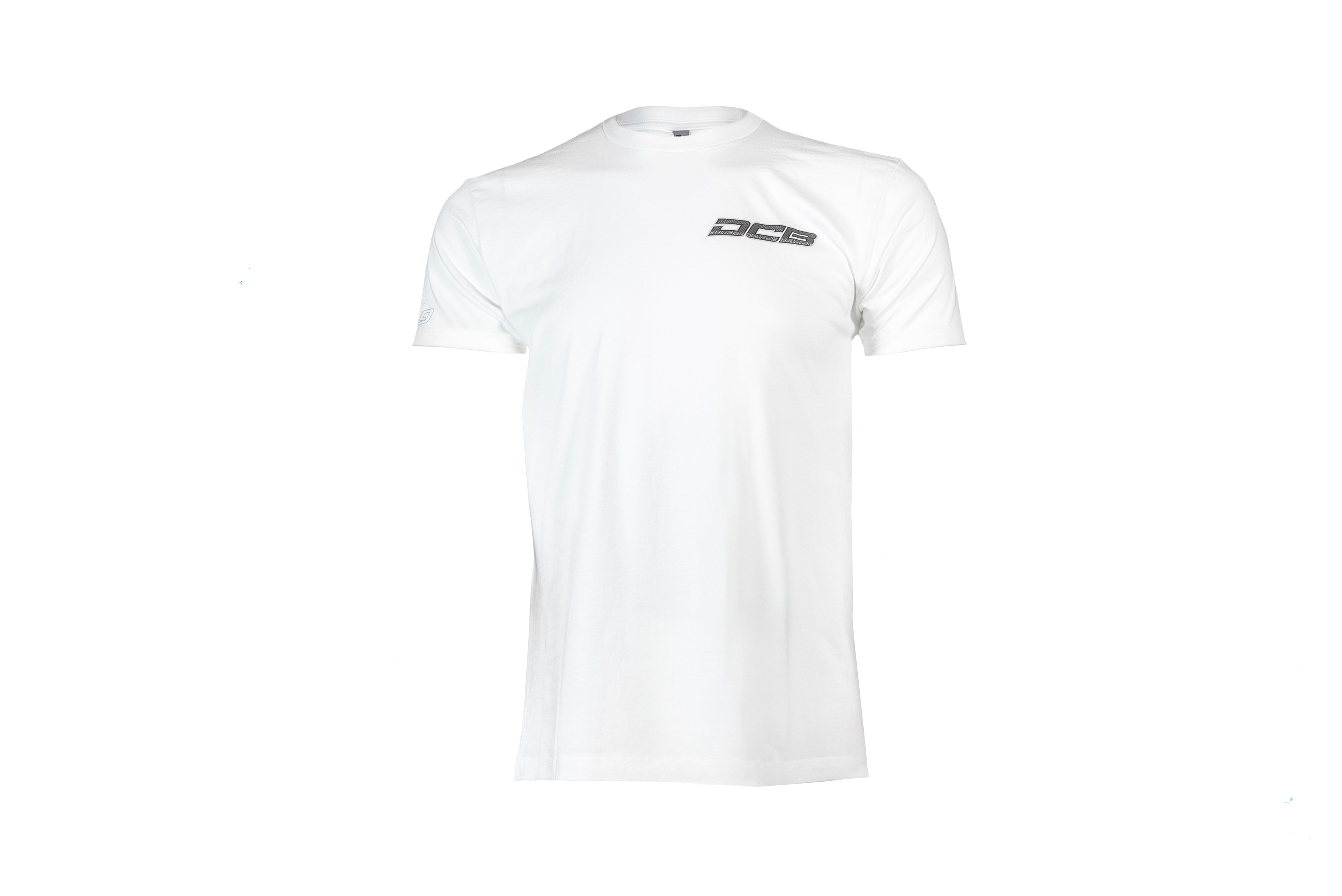 DCB CARBON FIBER LOGO/WHITE MENS T-SHIRT