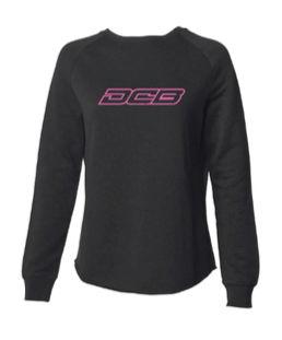 DCB BLACK/PINK WOMENS CREWNECK SWEATSHIRT