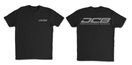 DCB BLACK/CHARCOAL DCB PERFORMANCE MARINE MENS T-SHIRT