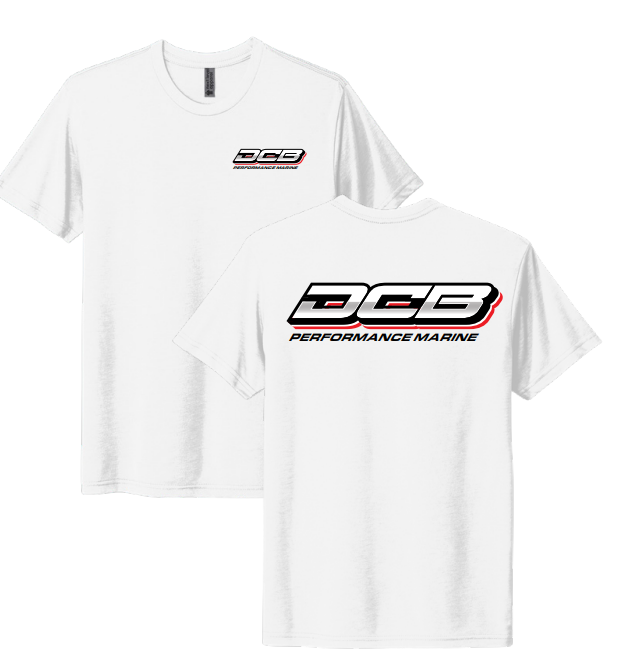 Men's white DCB gradient short sleeve shirt